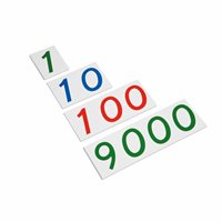 Nienhuis - Cartes à chiffres en plastique - Cartes à grands chiffres, 1-9000