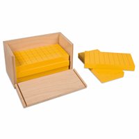 Nienhuis - Five Yellow Prisms In Wooden Box