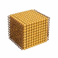 Golden Bead Cube Of 1000