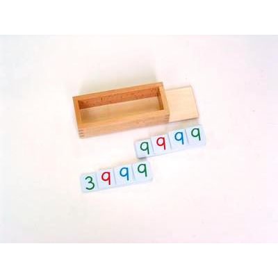 Small Plastic Number Cards 9000