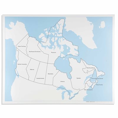 Canada Control Map: Labeled*