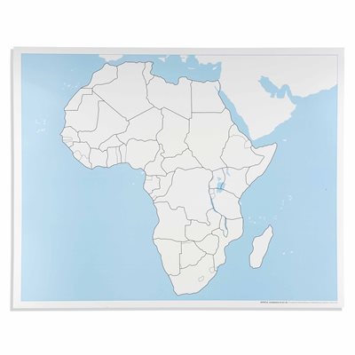 Nienhuis - Carte de contrôle de l'Afrique : sans étiquette