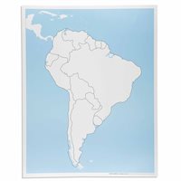 Nienhuis - Carte de contrôle de l'Amérique du Sud : sans étiquette