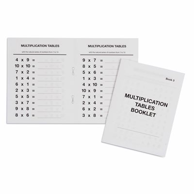 Nienhuis - Multiplication Tables Booklet: 3