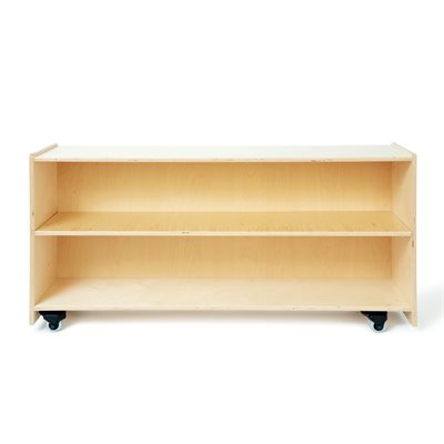 Mindset Learning Closed Back Shelf with Casters - 30"H x 48"W x 13"D.