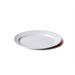 11" x 7" Melamine Oval Serving Platter - Heavy Duty - White