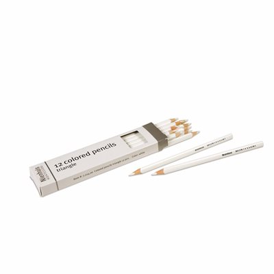 Nienhuis - 3-Sided Inset Pencils, White