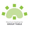 Low 48" X 72" Kids Colours™ Adjustable Group Table - Green