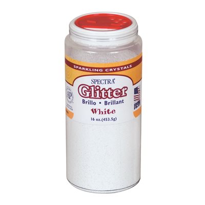 Glitter - 1 lb. Jar - White