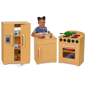 Toddler Hardwood Kitchen Set