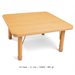 30" X 30" Heavy-Duty Square Toddler Table-Low