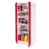 Kids Colours™ Locking Storage Cabinet - Red