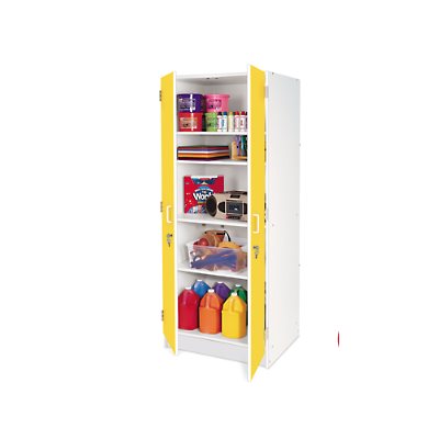 Kids Colours™ Locking Storage Cabinet-Yellow