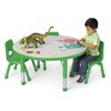 Low 48" Kids Colours™ Adjustable Round Table - Green
