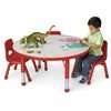 Table ronde ajustable Kids Colours™ basse de 48 po - Rouge