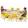 Table rectangulaire réglable Kids Colours™ 30" X 78" - Jaune