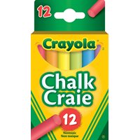 Crayola Chalk-Coloured-12 Sticks