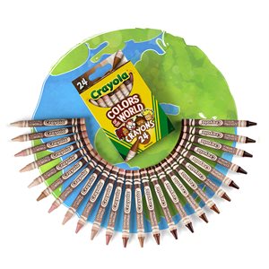 Crayola Colours of the World Crayons - 24pk
