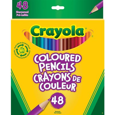 Lot de 48 crayons de couleur Crayola