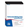 BAZIC  Perforated Writing Pads - White - 8.5" X 11.75"  - 12 Pack