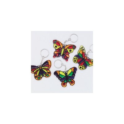 Butterfly Suncatchers Keychain - Pack of 12