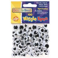 Wiggly Eyes Classroom Pack-Black-400 Pcs