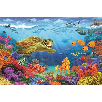 Casse-tête de plancher de récif océanique