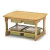 Bamboo Sensory Table With Sage Tubs