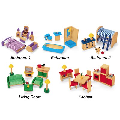 Play-All-Around Dollhouse Furniture
