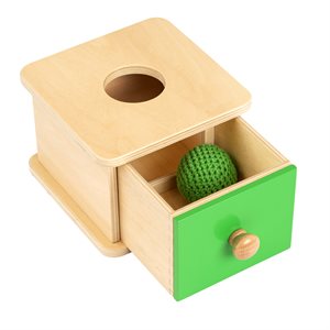 Peekaboo Box With Crocheted Ball