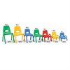 11.5 " Kids Colours Stacking Chair-Green