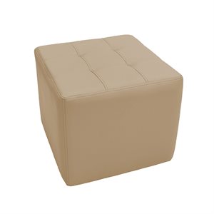 Tufted Square Ottoman 16"H - Sand