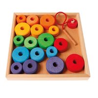 Grimms Thread Game In A Wooden Frame -19pcs