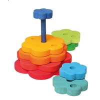 Grimms Deco Flower Stacking Tower - Multi-Coloured