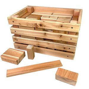 Cedar Blocks in a Crate - 28pcs