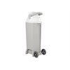 Premium Hands-Free Tall Diaper Pail With Wheels - Grey
