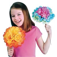 Jumbo Tissue Flower Craft Kit (Pack of 84)