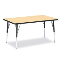 Berries® Rectangle Activity Table - 30" X 48", 24" - 31" Ht - Classic Maple