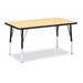 Berries® Rectangle Activity Table - 24" X 36", 15" - 24" Ht - Classic Maple