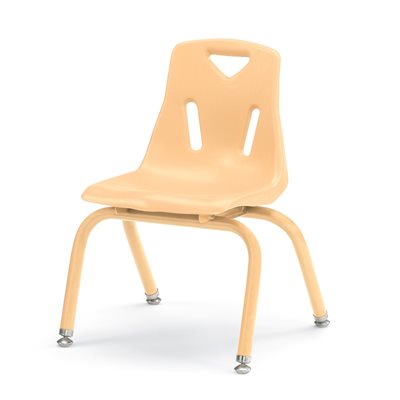 Berries® Stacking Chair with Powder-Coated Legs - 12" Ht - Camel
