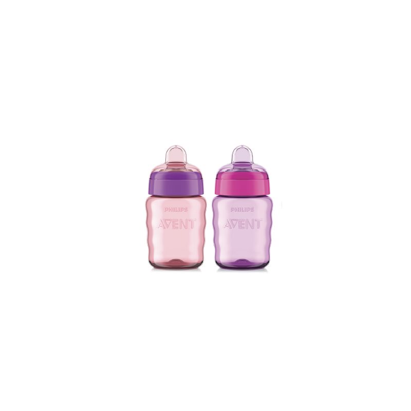 Easy Sippy Classic Spout Cup 9oz 2pk Pink / Purple