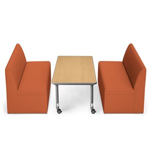 Zone de table de canapé Flex-Space™ Engage - Orange automne