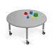 Flex-Space 42" Round Mobile Table-Grey