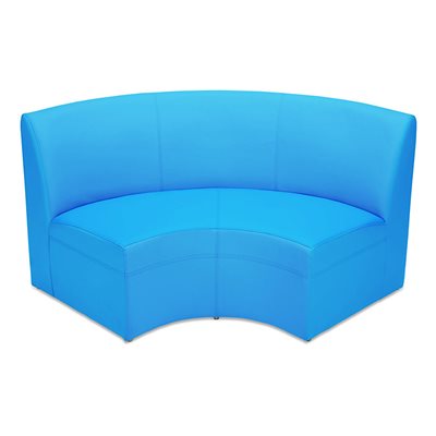 Flex-Space Lounge & Learn Curved Couch-Blue