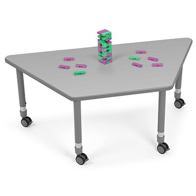 Flex-Space Mobile Trapezoid Table-Grey