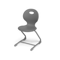 Flex-Space Ergo Cantilever Chair - 13.5" - Grey
