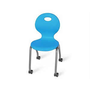 Flex-Space 13.5" Ergo Glide Mobile Chairs - Blue