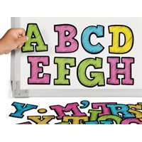 Colourful Chalk Magnetic Letters