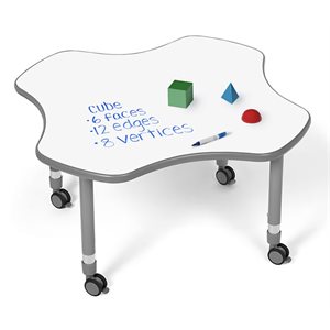 Flex-Space™ Write & Wipe Mobile Clover Table