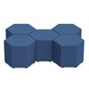 Siège de salon hexagonal mobile Flex-Space™ Engage - Bleu nuit